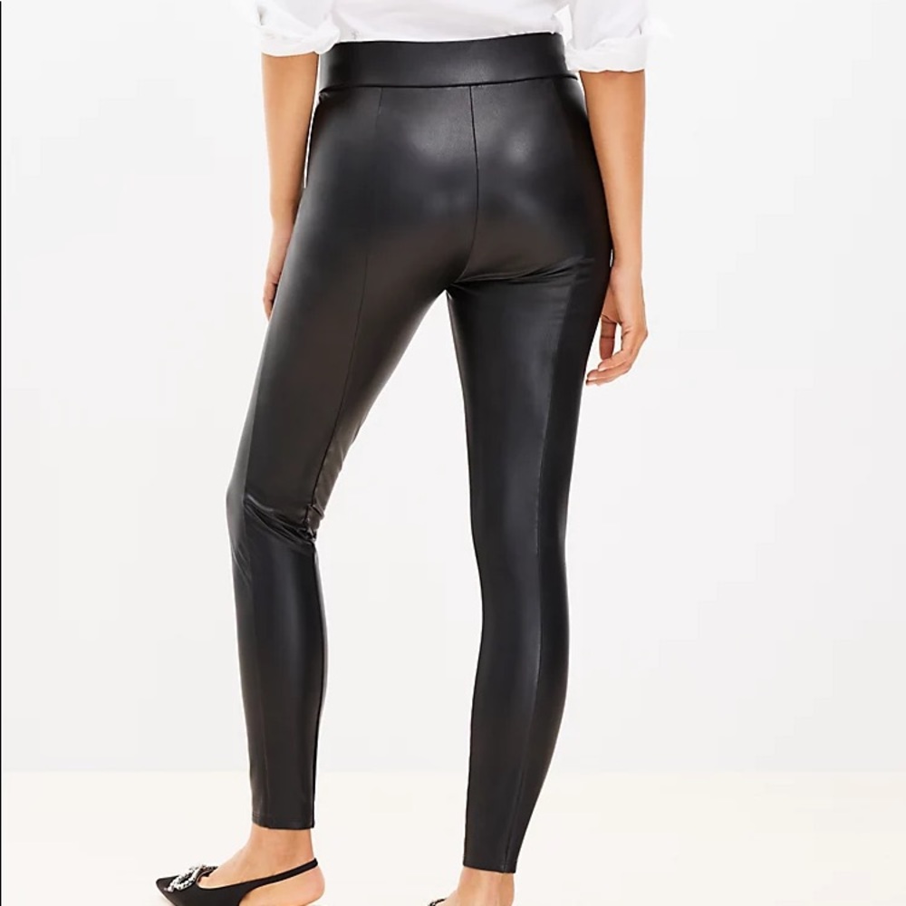 Loft faux leather pants